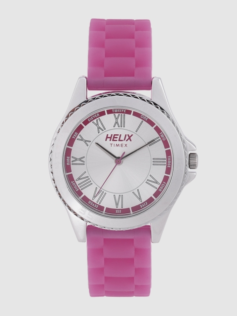 

Helix by Timex Women Silver-Toned Analogue Watch TW035HL00