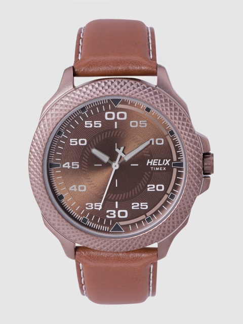 

Helix Men Bronze-Toned Analogue Watch TW034HG05
