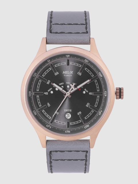 

Helix Men Black Analogue Watch TW003HG18