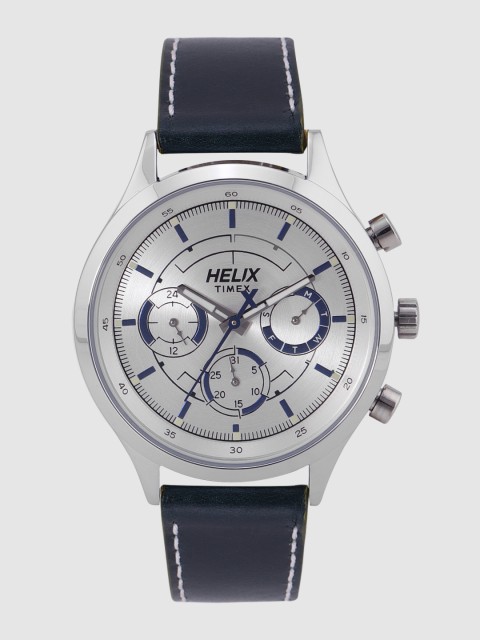 

Helix Men Silver-Toned Analogue Watch TW003HG23