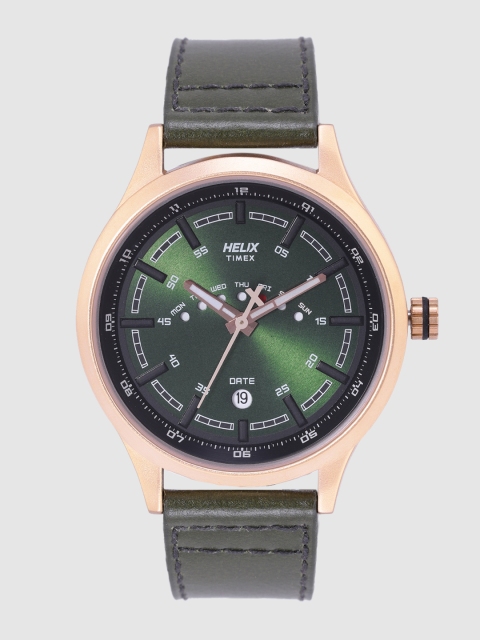 

Helix Men Green Analogue Watch TW003HG19