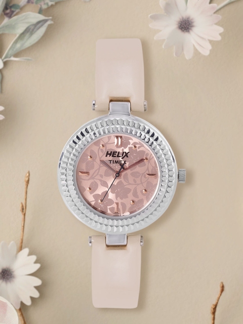 

Helix by Timex Women Rose Gold-Toned Analogue Watch TW033HL00