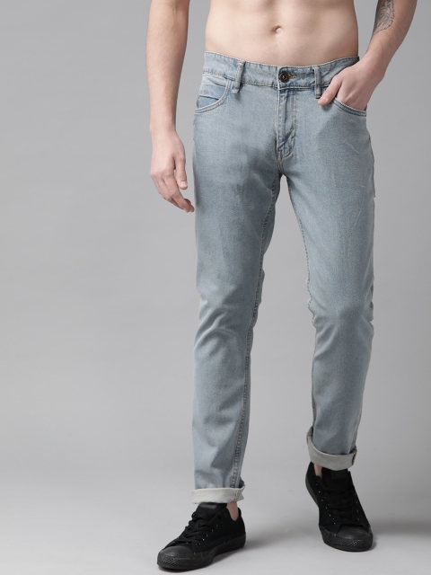 

The Roadster Lifestyle Co Men Blue Skinny Fit Mid-Rise Clean Look Stretchable Jeans