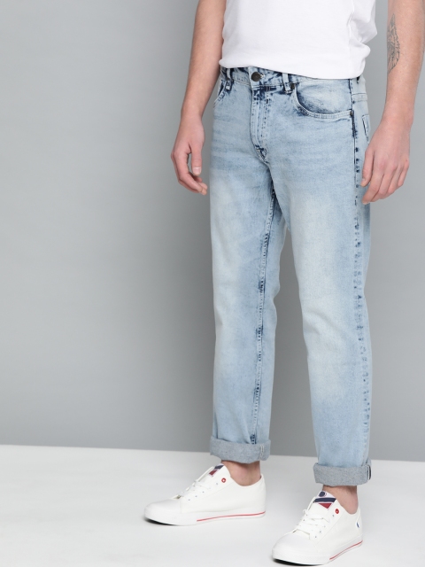 

Mast & Harbour Men Blue Slim Fit Mid-Rise Clean Look Stretchable Jeans