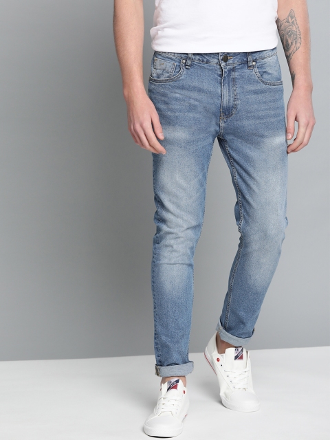 

Mast & Harbour Men Blue Skinny Fit Mid-Rise Clean Look Stretchable Jeans