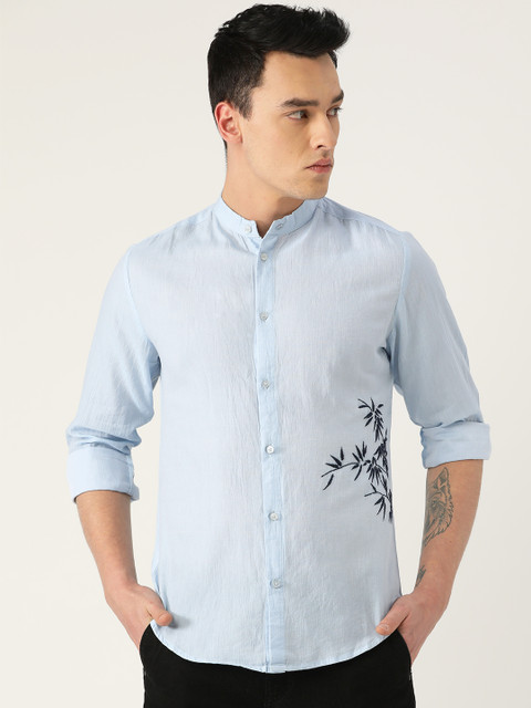 

LA LOFT Men Blue Regular Fit Solid Casual Shirt