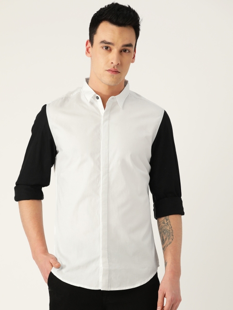 

LA LOFT Men White Regular Fit Solid Casual Shirt