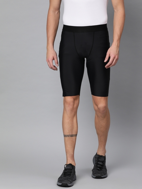 

2GO Men Black Solid Tights