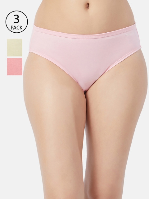 

Fruit of the loom Women Pack of 3 Solid Bikini Briefs FBKS01-3P-LA1S5, Pink