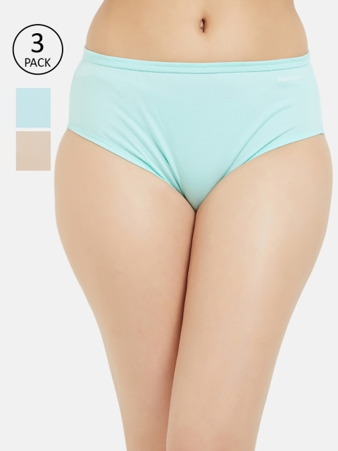 

Fruit of the loom Women Pack of 3 Solid Hipster Briefs FHPS01-3P-LA1S4, Blue