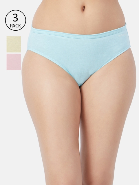 

Fruit of the loom Women Pack of 3 Solid Bikini Briefs FBKS01-3P-LA1S1, Pink