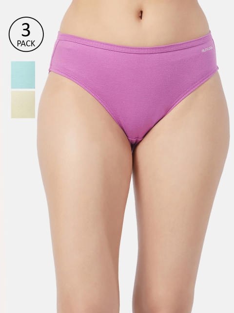 

Fruit of the loom Women Pack of 3 Solid Bikini Briefs FBKS01-3P-LA2S3, Yellow