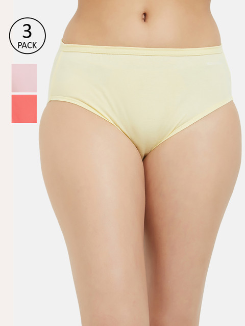

Fruit of the loom Women Pack of 3 Solid Hipster Briefs FHPS01-3P-LA2S7, Pink