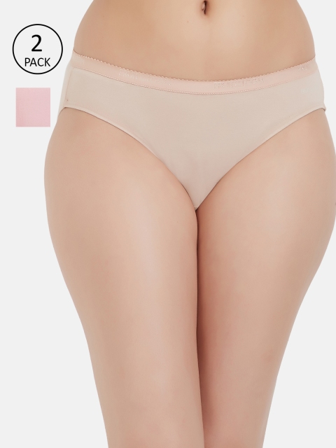 

Fruit of the loom Women Pack of 2 Solid Bikini Briefs FBKS02-2P-LA1S3, Beige