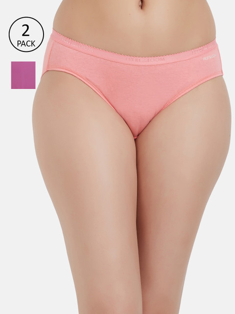 

Fruit of the loom Women Pack of 2 Solid Bikini Briefs FBKS02-2P-LA1S7, Purple