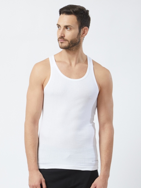 

Fruit of the Loom Men White Intellifresh Technology Innerwear Vest MFV03-A1S2