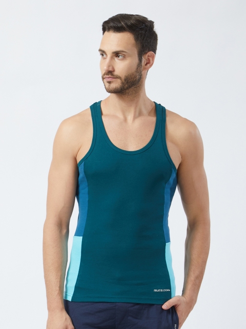 

Fruit of the Loom Men Green Intellifresh Technology Innerwear Vest MFV02-A1S3