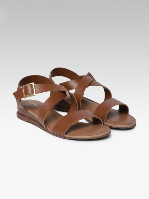 

Steve Madden Women Tan Brown DANI Solid Open Toe Flats