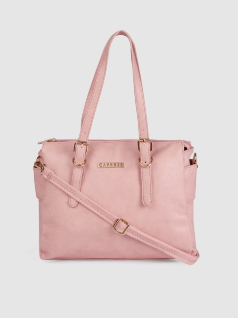 

Caprese Pink Solid Shoulder Bag