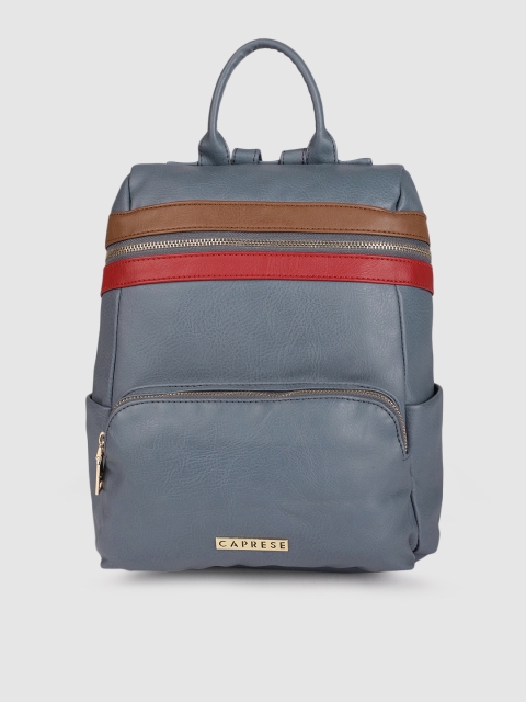 

Caprese Women Grey Solid Backpack