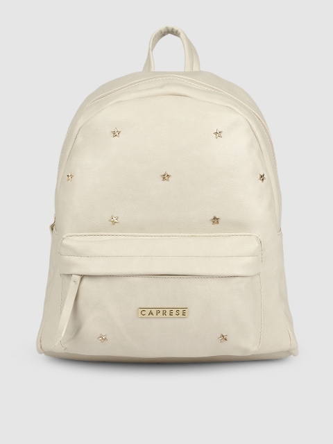 

Caprese Women Off-White Solid Backpack