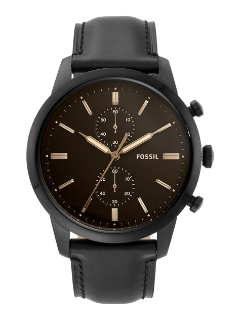 

Fossil Men Black Analogue Watch FS5585