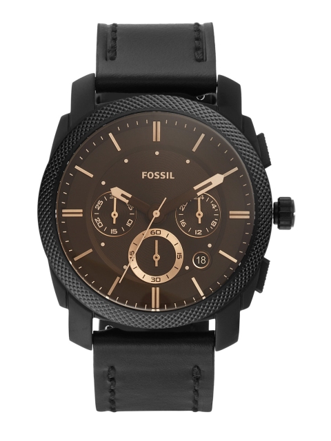 

Fossil Men Brown Leather Analogue Watch FS5586