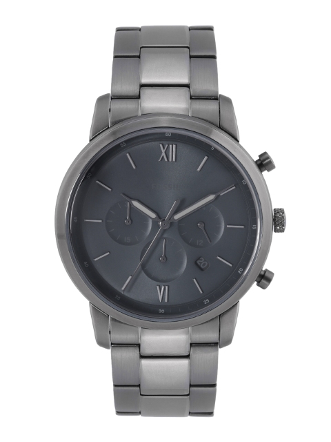 

Fossil Men Charcoal Grey Solid Analogue Watch FS5581