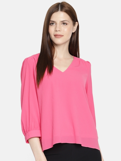 

Vero Moda Women Pink Solid Top
