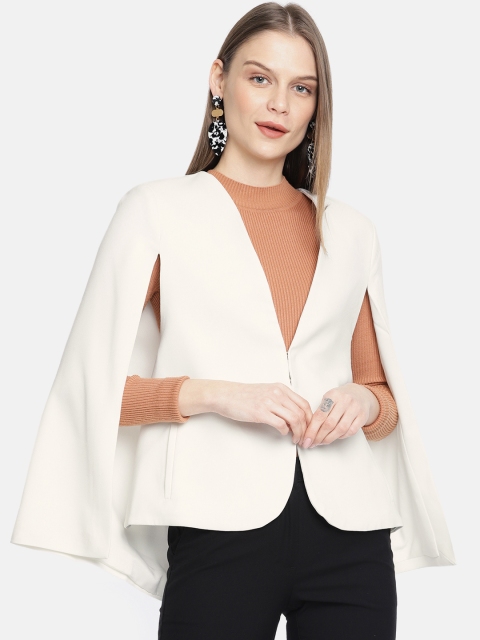 

Vero Moda Women White Solid Single-Breasted Casual Blazer