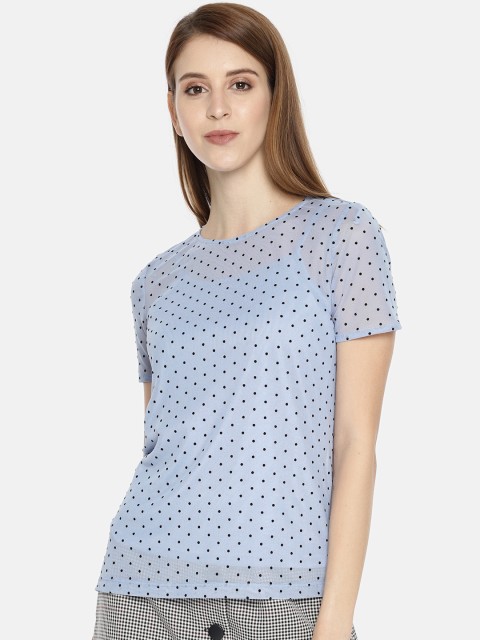 

Vero Moda Women Blue Printed Top