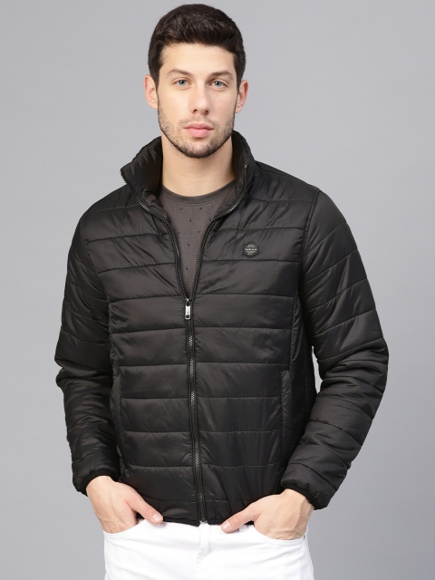 

Van Heusen Men Black Solid Padded Jacket