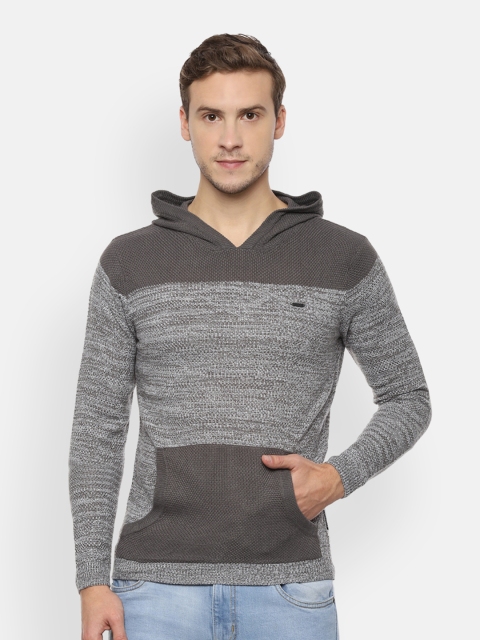 

Van Heusen Men Grey Self Design Sweater