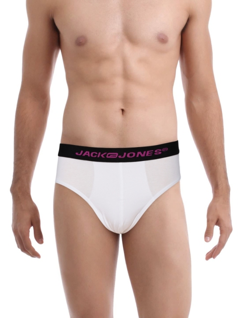 

Jack & Jones Men White Briefs 1755571005