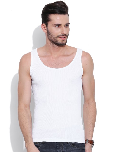 

Jack & Jones White Innerwear Vest 1755581010