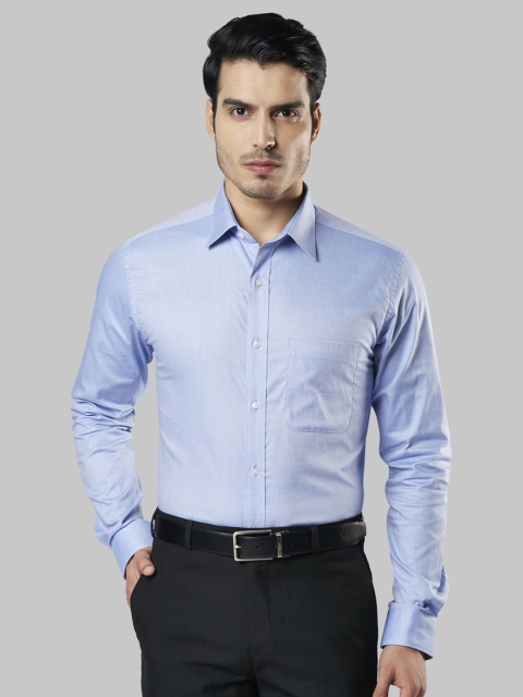 

Raymond Men Blue Slim Fit Solid Formal Shirt