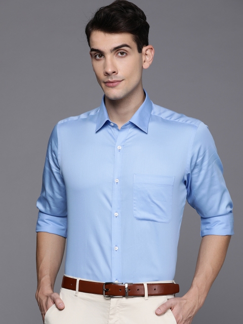 

Raymond Men Blue Slim Fit Solid Formal Shirt