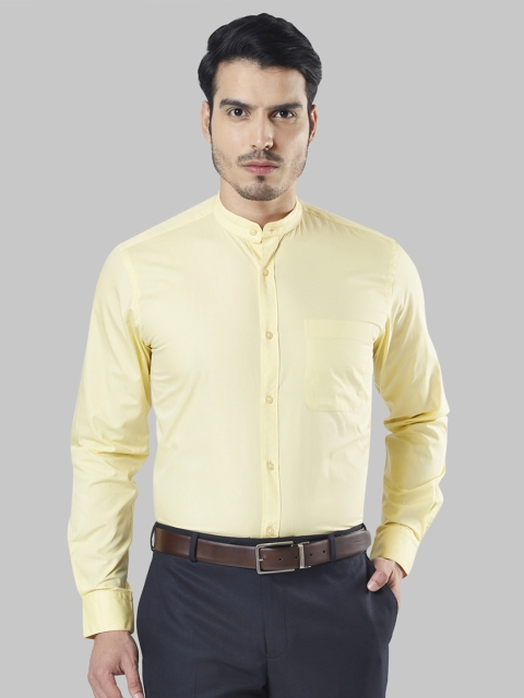 

Raymond Men Yellow Regular Fit Solid Casual Shirt