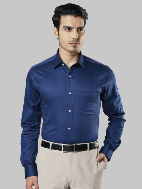 

Raymond Men Blue Slim Fit Solid Casual Shirt