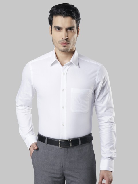 

Raymond Men White Slim Fit Solid Casual Shirt
