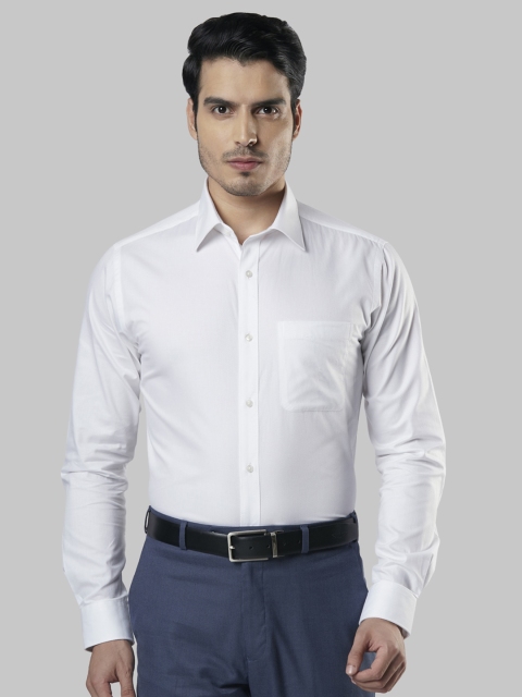 

Raymond Men White Slim Fit Solid Casual Shirt