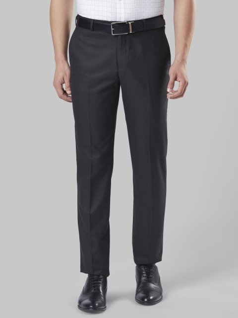 

Raymond Men Charcoal Grey Slim Fit Solid Formal Trousers