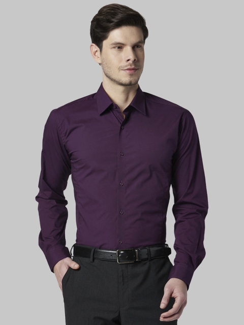 

Park Avenue Men Violet Slim Fit Solid Formal Shirt