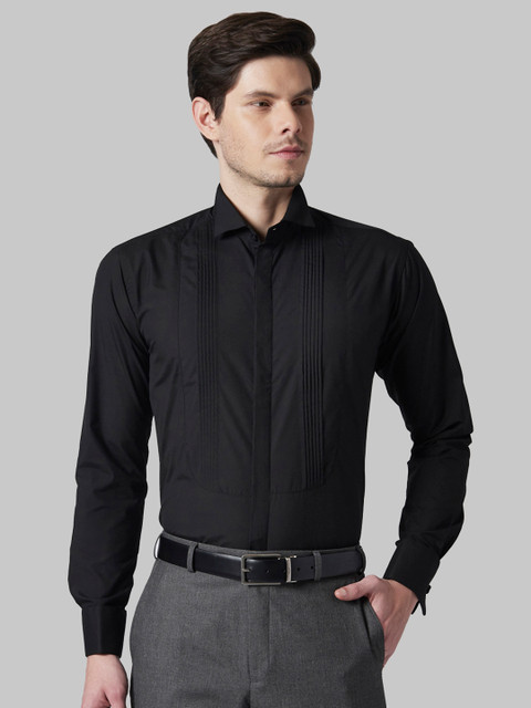 

Park Avenue Men Black Slim Fit Solid Formal Shirt