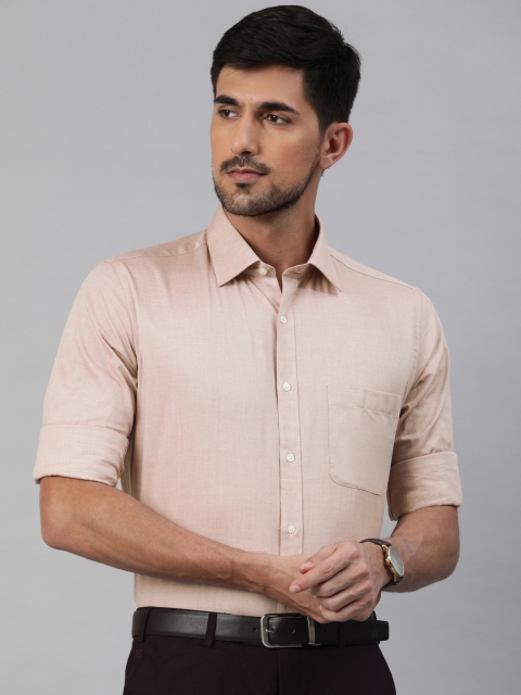 

Raymond Men Beige Slim Fit Solid Cotton Formal Shirt