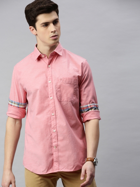 

Raymond Men Red Slim Fit Solid Casual Shirt