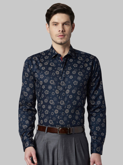 

Park Avenue Men Blue Slim Fit Printed Formal Shirt
