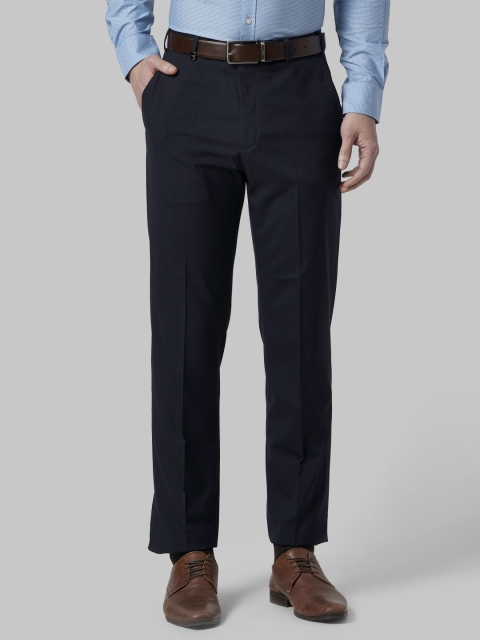 

Park Avenue Men Navy Blue Regular Fit Solid Chinos