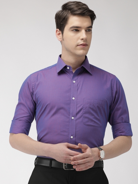 

Raymond Men Purple Slim Fit Solid Formal Shirt