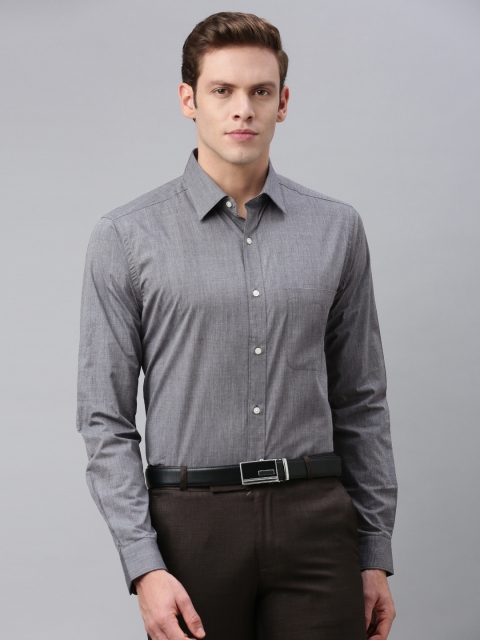 

Raymond Men Grey Slim Fit Solid Formal Shirt
